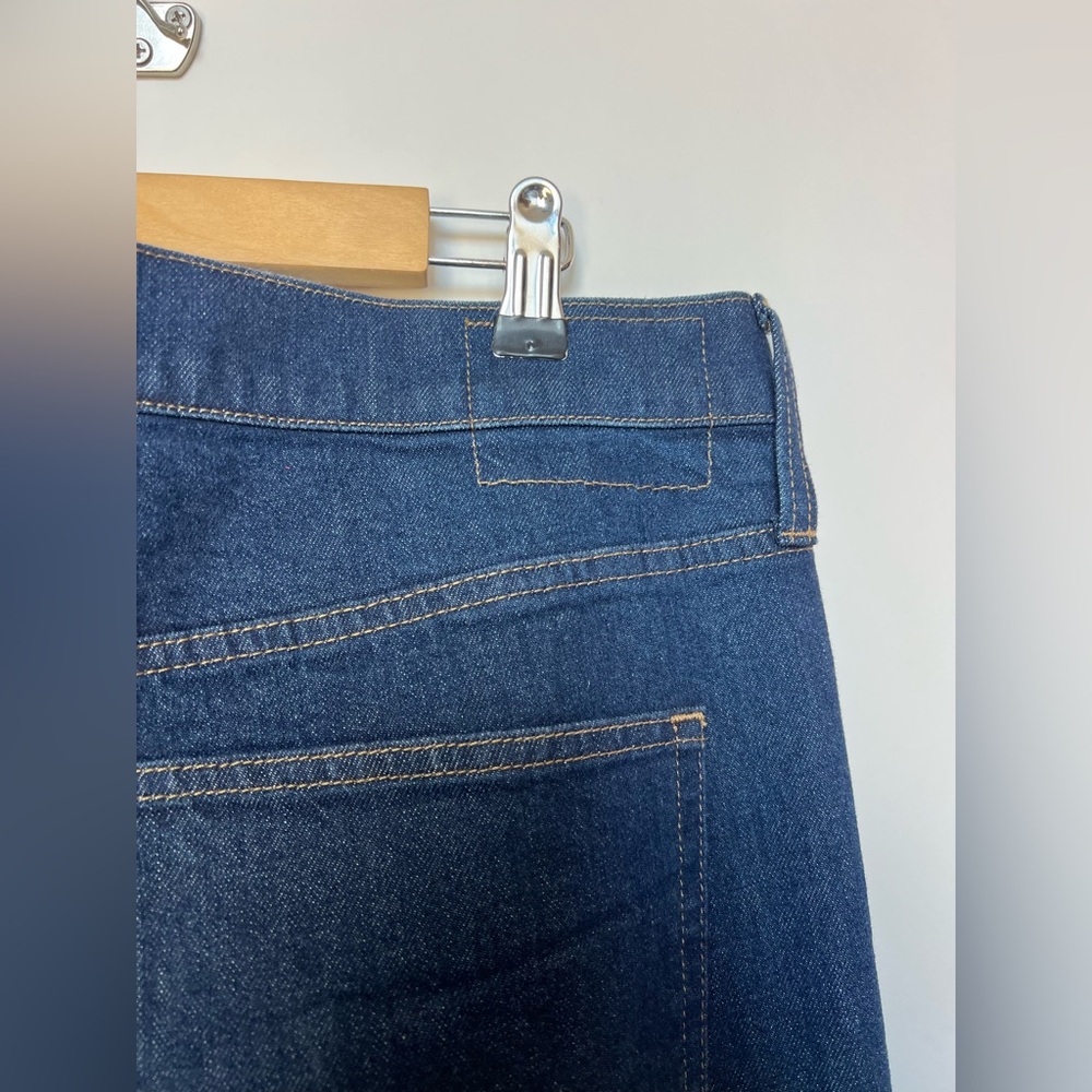 J.Crew ‘96 Embellished Denim Trouser Wide Leg Jeans 31P High Rise Dark Wash - Picture 9 of 16